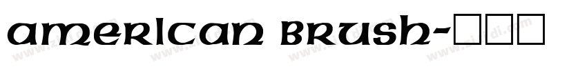 American Brush字体转换